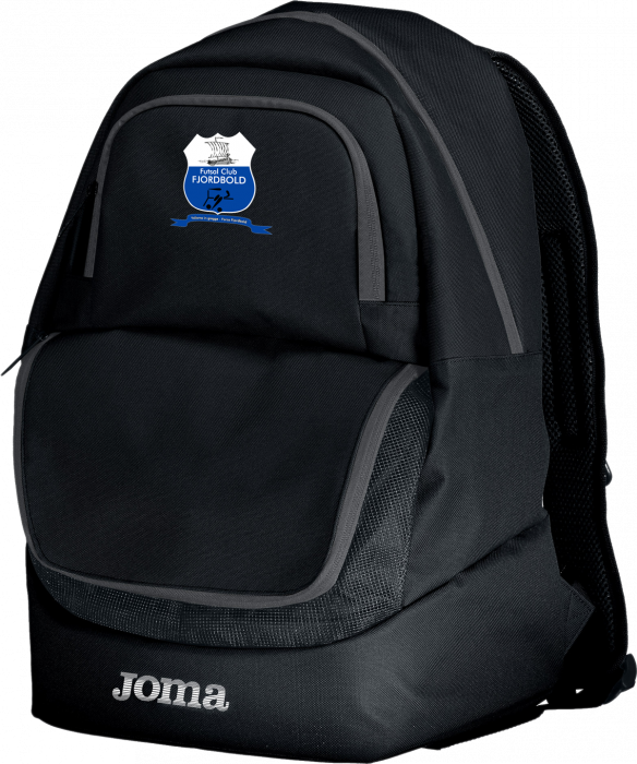 Joma - Fcf Backpack, W/ Room For Football - Negro & blanco